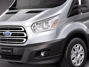 Transit Medium Van 2014 3D Model