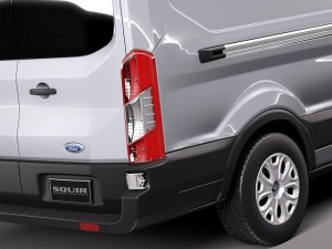Transit Medium Van 2014 3D मॉडल