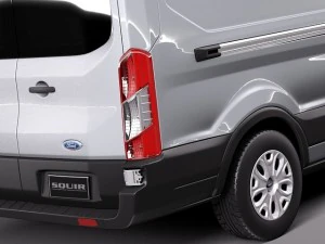 Transit Medium Van 2014 3D Model