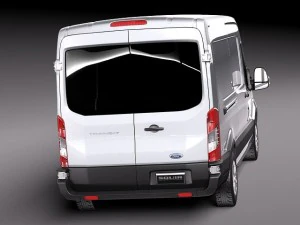 Transit Medium Van 2014 3D Model