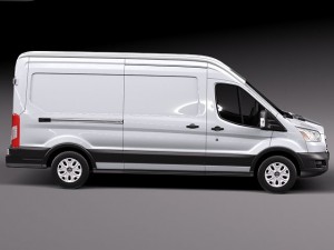 Transit Medium Van 2014 3D मॉडल