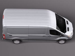 Transit Medium Van 2014 3D मॉडल