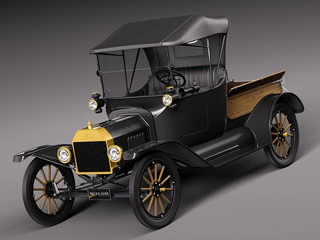 Model T Pickup 3D Model .c4d .max .obj .3ds .fbx .stl .blend 