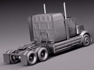 International Lonestar 2014 Tanker Truck 3D-Modell