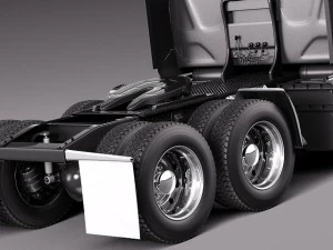 International Lonestar 2014 Tanker Truck 3D Model