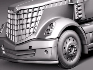 International Lonestar 2014 Tanker Truck 3D Model
