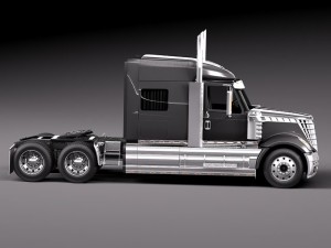International Lonestar 2014 Tanker Truck 3D-Modell
