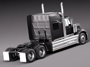 International Lonestar 2014 Tanker Truck 3D Model