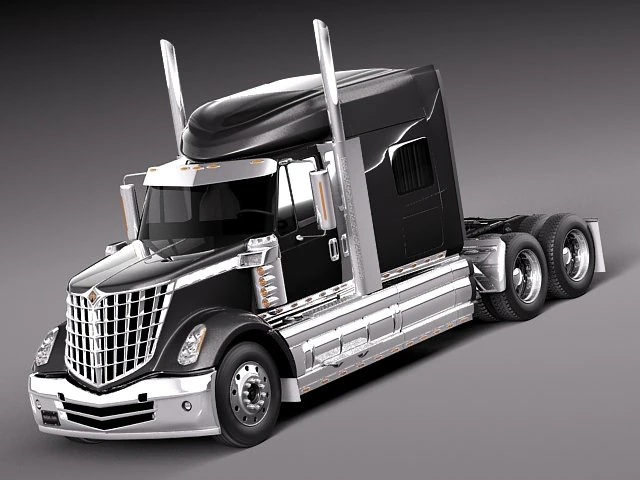International Lonestar 2014 Tanker Truck 3D Model .c4d .max .obj .3ds .fbx .stl .blend 
