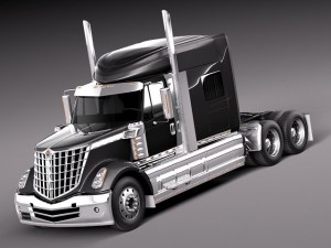 International Lonestar 2014 Tanker Truck 3Dモデル