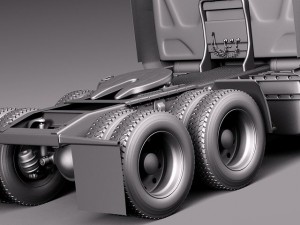 International Lonestar 2014 Tanker Truck 3D-Modell