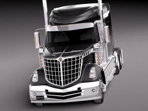 International Lonestar 2014 Tanker Truck 3D-Modell