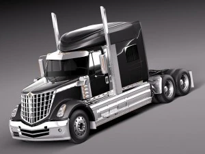 International Lonestar 2014 Tanker Truck 3D Model