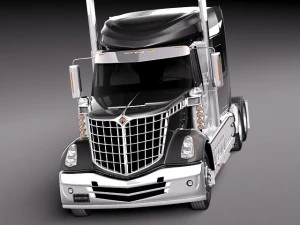 International Lonestar 2014 Tanker Truck 3D Model