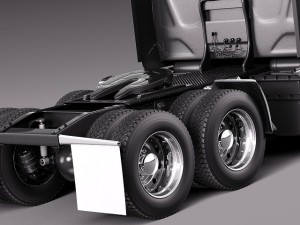 International Lonestar 2014 Tanker Truck 3D-Modell