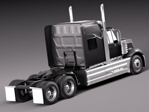 International Lonestar 2014 Tanker Truck 3D-Modell