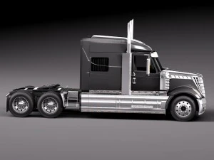 International Lonestar 2014 Tanker Truck 3D Model