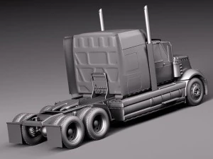 International Lonestar 2014 Tanker Truck 3D Model