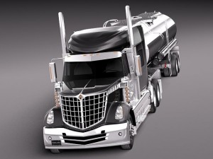 International Lonestar 2014 Tanker Truck 3D-Modell
