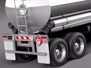 International Lonestar 2014 Tanker Truck 3D-Modell