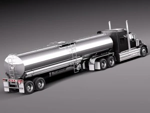 International Lonestar 2014 Tanker Truck 3D Model