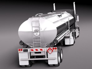 International Lonestar 2014 Tanker Truck 3D-Modell