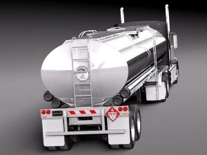 International Lonestar 2014 Tanker Truck 3D Model