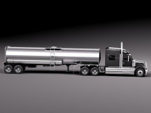 International Lonestar 2014 Tanker Truck 3D-Modell