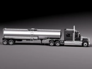 International Lonestar 2014 Tanker Truck 3D Model
