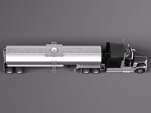 International Lonestar 2014 Tanker Truck 3D-Modell