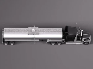 International Lonestar 2014 Tanker Truck 3D Model