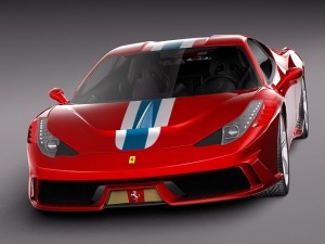 Ferrari 458 Speciale 2014 3D Model