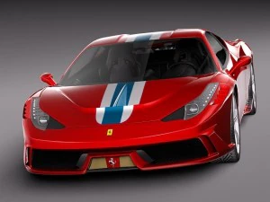 Ferrari 458 Speciale 2014 3D Model
