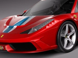 Ferrari 458 Speciale 2014 3D Model