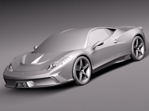 Ferrari 458 Speciale 2014 3D Model