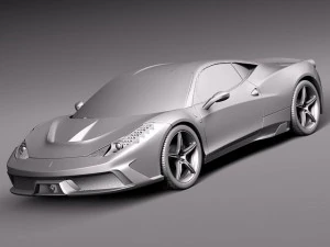 Ferrari 458 Speciale 2014 3D Model