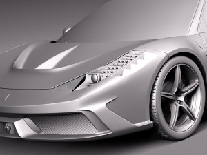 Ferrari 458 Speciale 2014 3D Model
