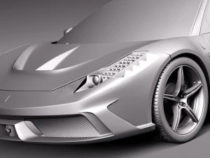 Ferrari 458 Speciale 2014 3D Model