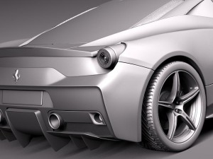 Ferrari 458 Speciale 2014 3D Model