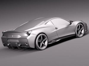 Ferrari 458 Speciale 2014 3D Model