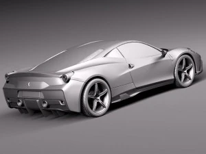 Ferrari 458 Speciale 2014 3D Model