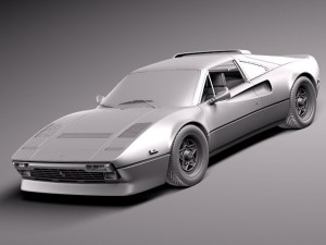 Ferrari 308 GTB GTS 1975-1984 3D Model