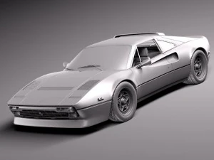 Ferrari 308 GTB GTS 1975-1984 3D Model