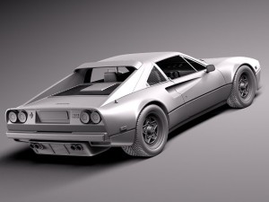 Ferrari 308 GTB GTS 1975-1984 3D Model
