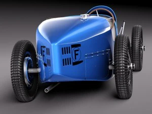 Bugatti Typ 35 1925-1929 3D Modell