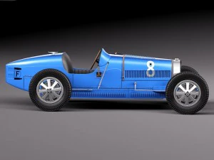 Bugatti Typ 35 1925-1929 3D Modell
