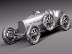 Bugatti Typ 35 1925-1929 3D Modell
