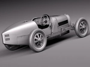 Bugatti Typ 35 1925-1929 3D Modell