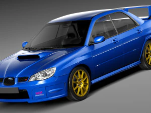 Subaru Impreza STi 2006 Model 3D