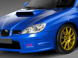 Subaru Impreza STi 2006 3D Model